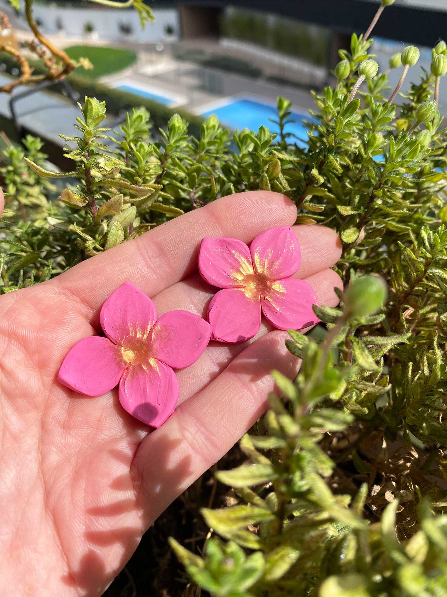 Pendientes Rosé Bloom