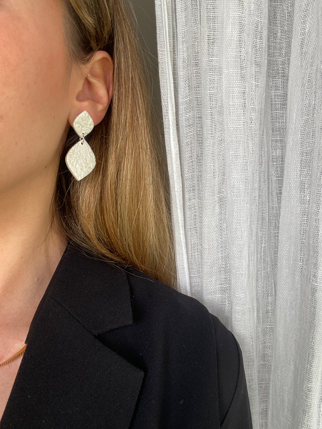 Pendiente gota perlado