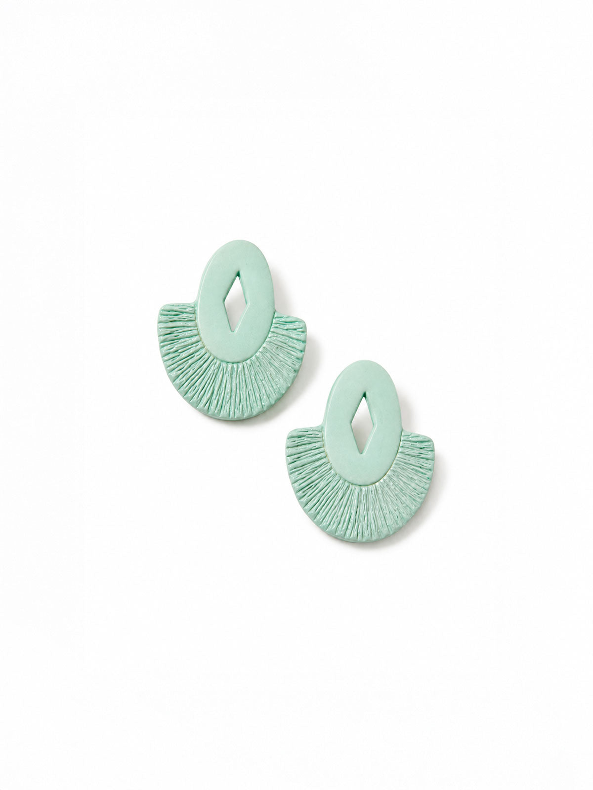 Pendientes Menta Textura