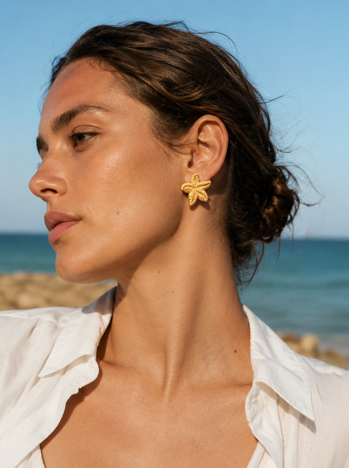 Pendientes estrella de mar