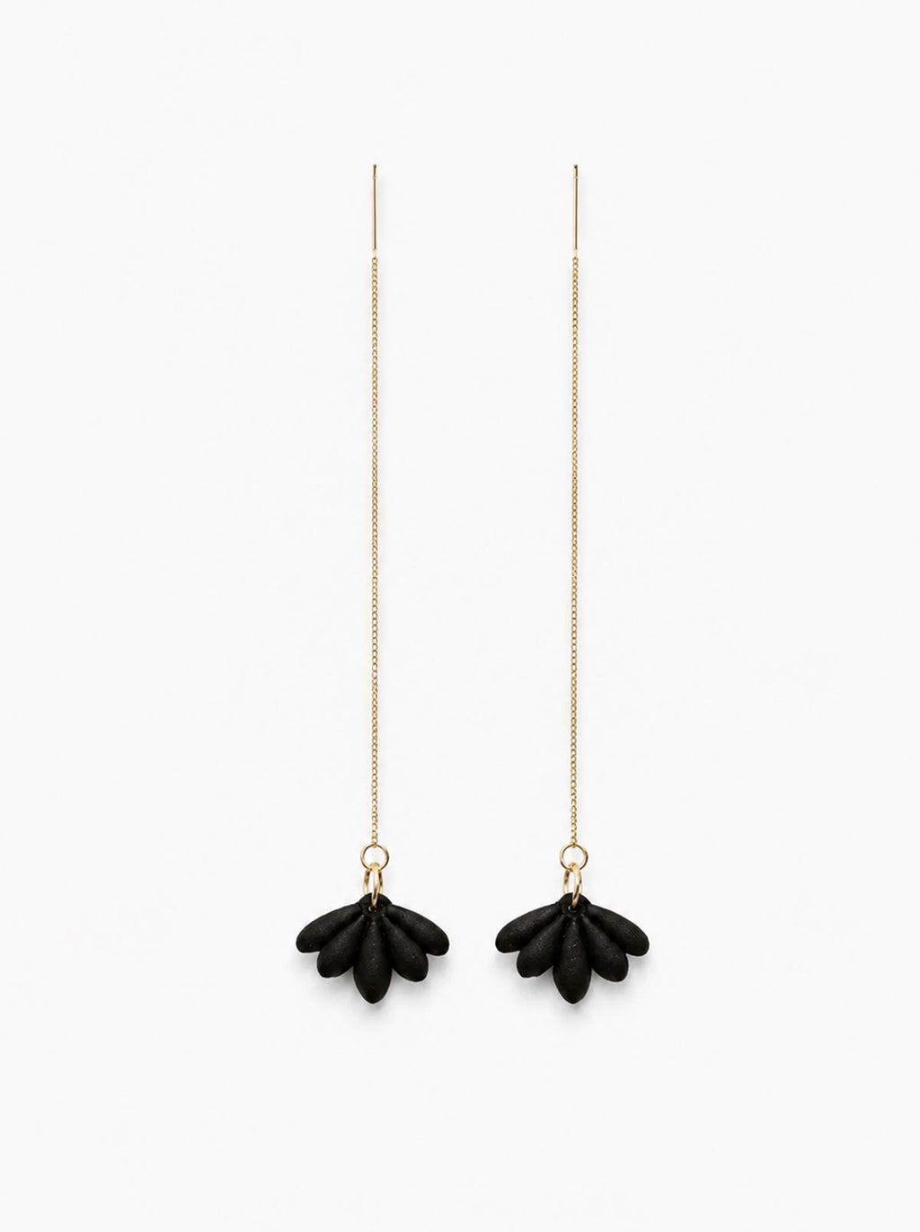 Pendientes colgantes negros