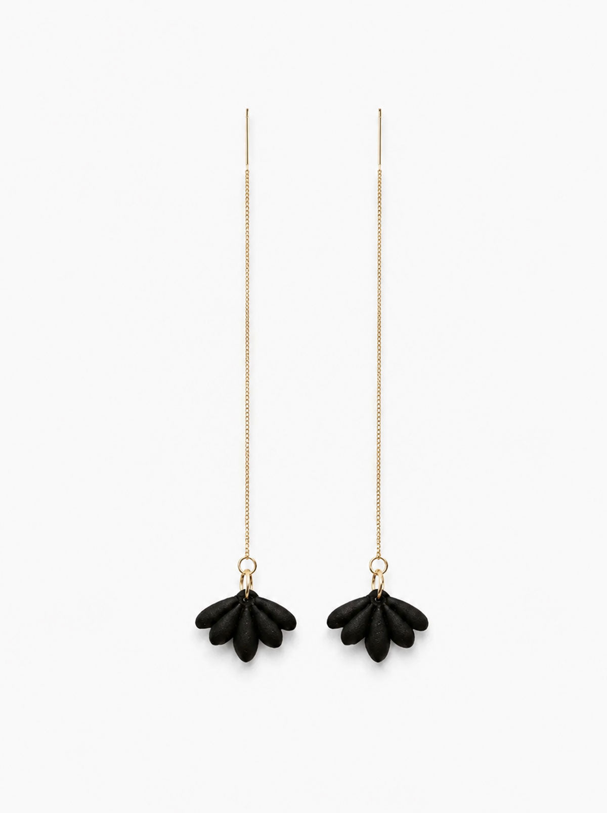 Pendientes colgantes negros