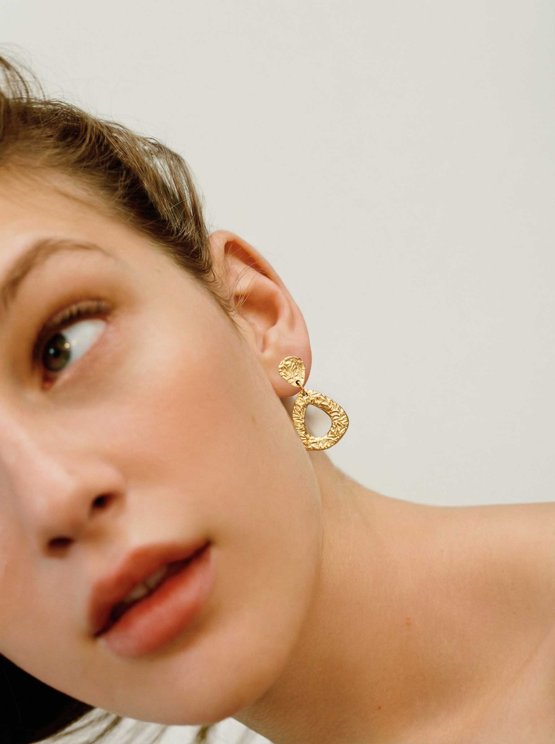 Pendientes flamenca dorados