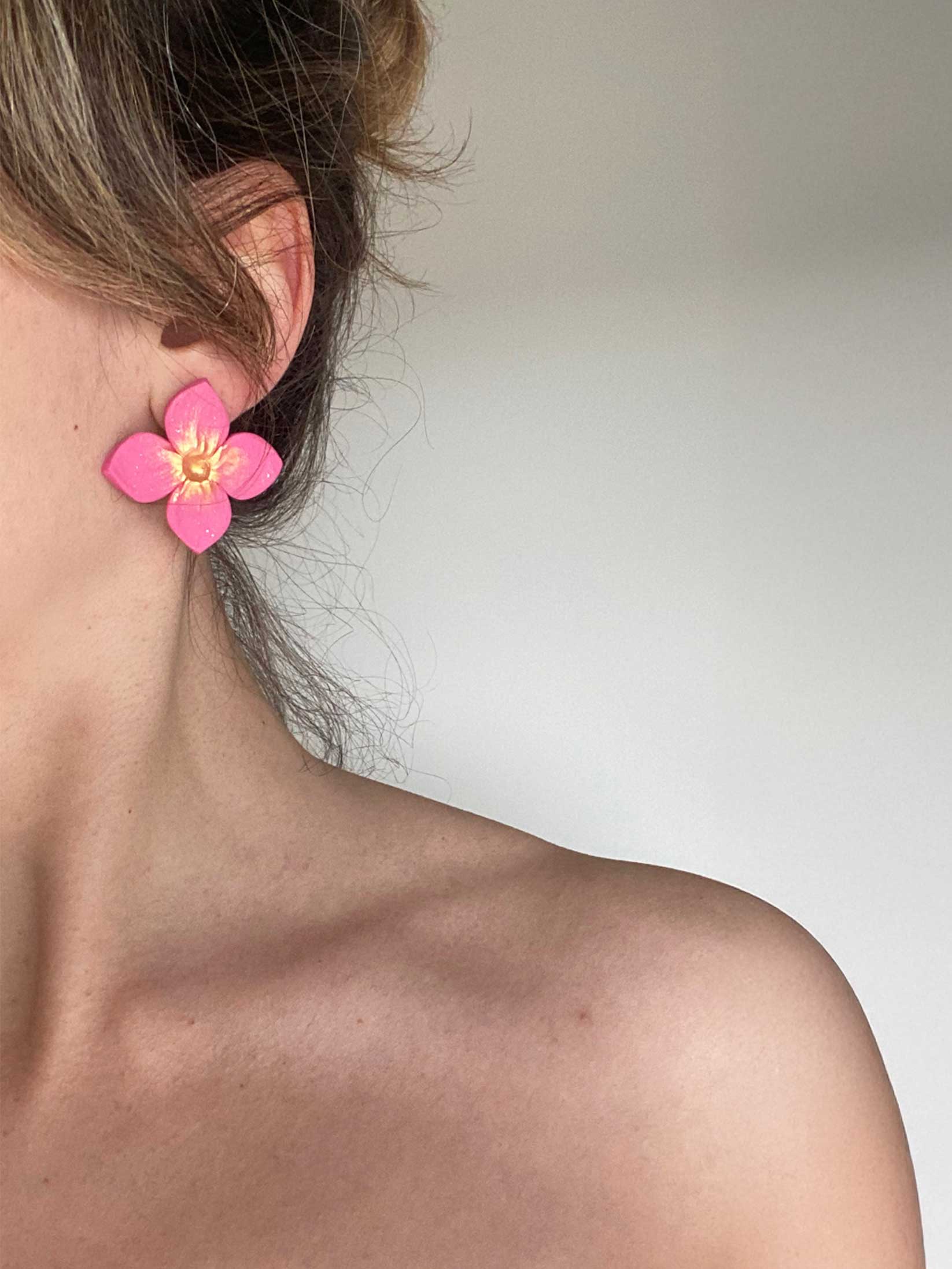 Pendientes Rosé Bloom