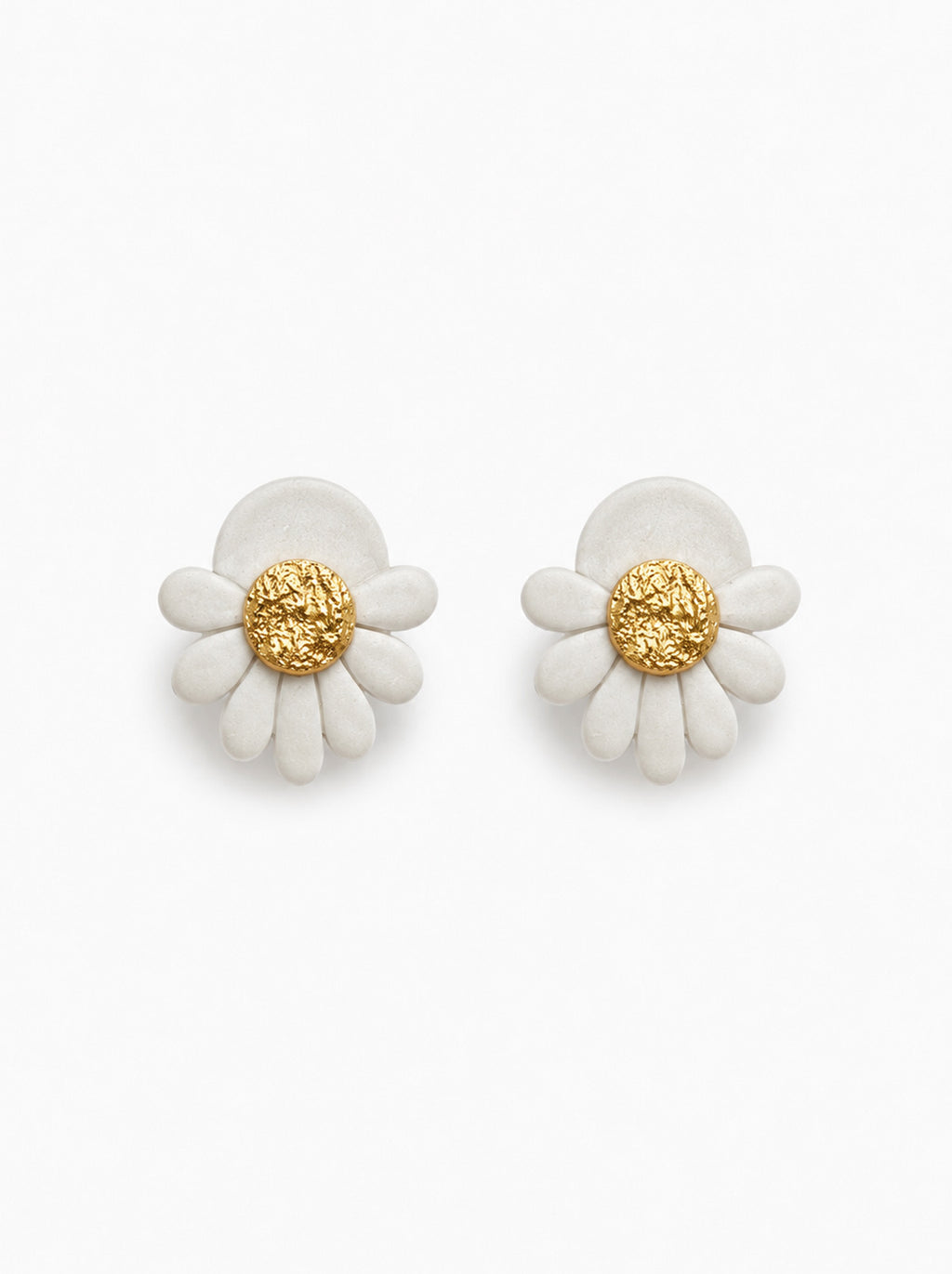 Pendientes redondos flor