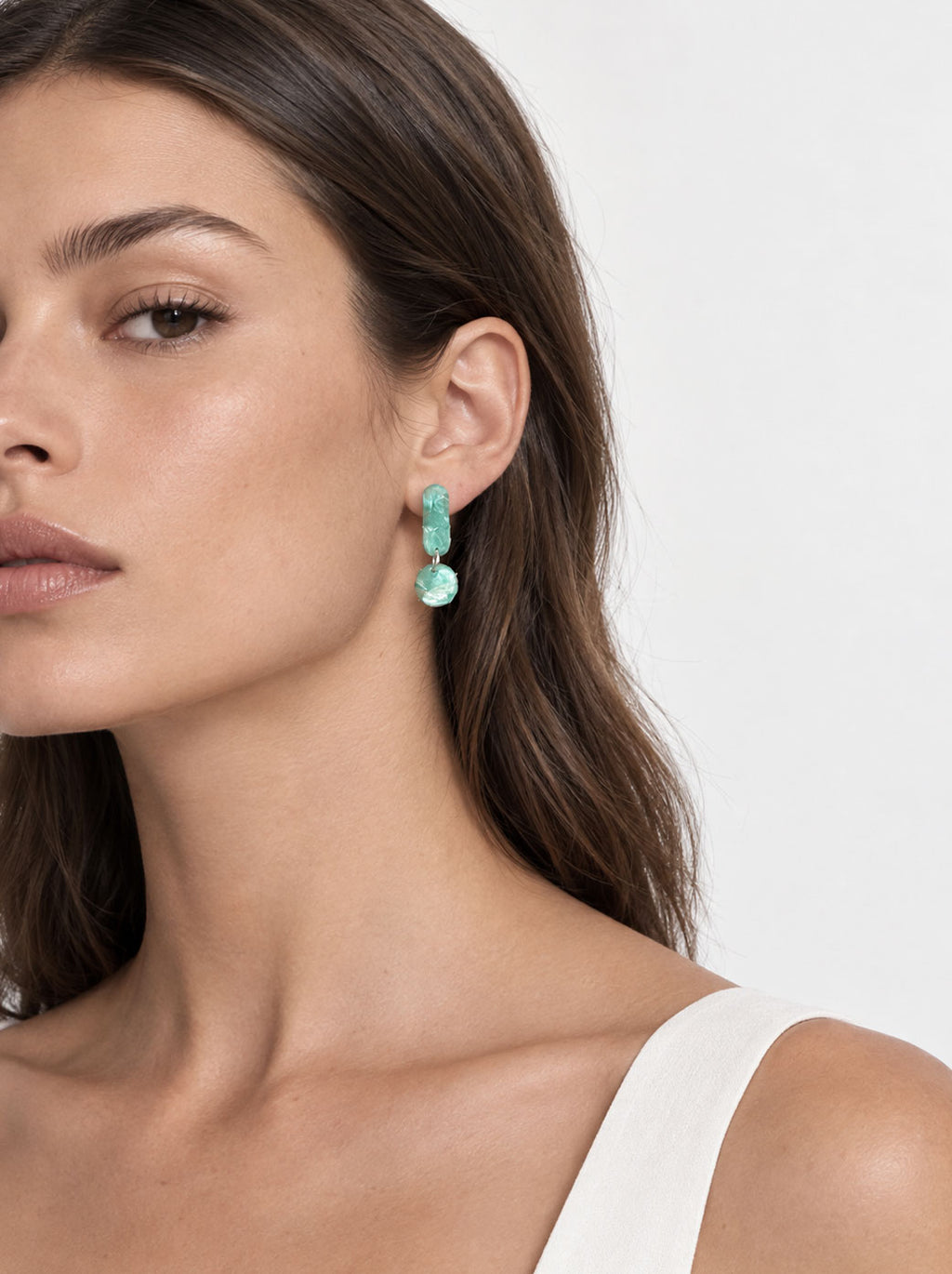 Pendientes aguamarina
