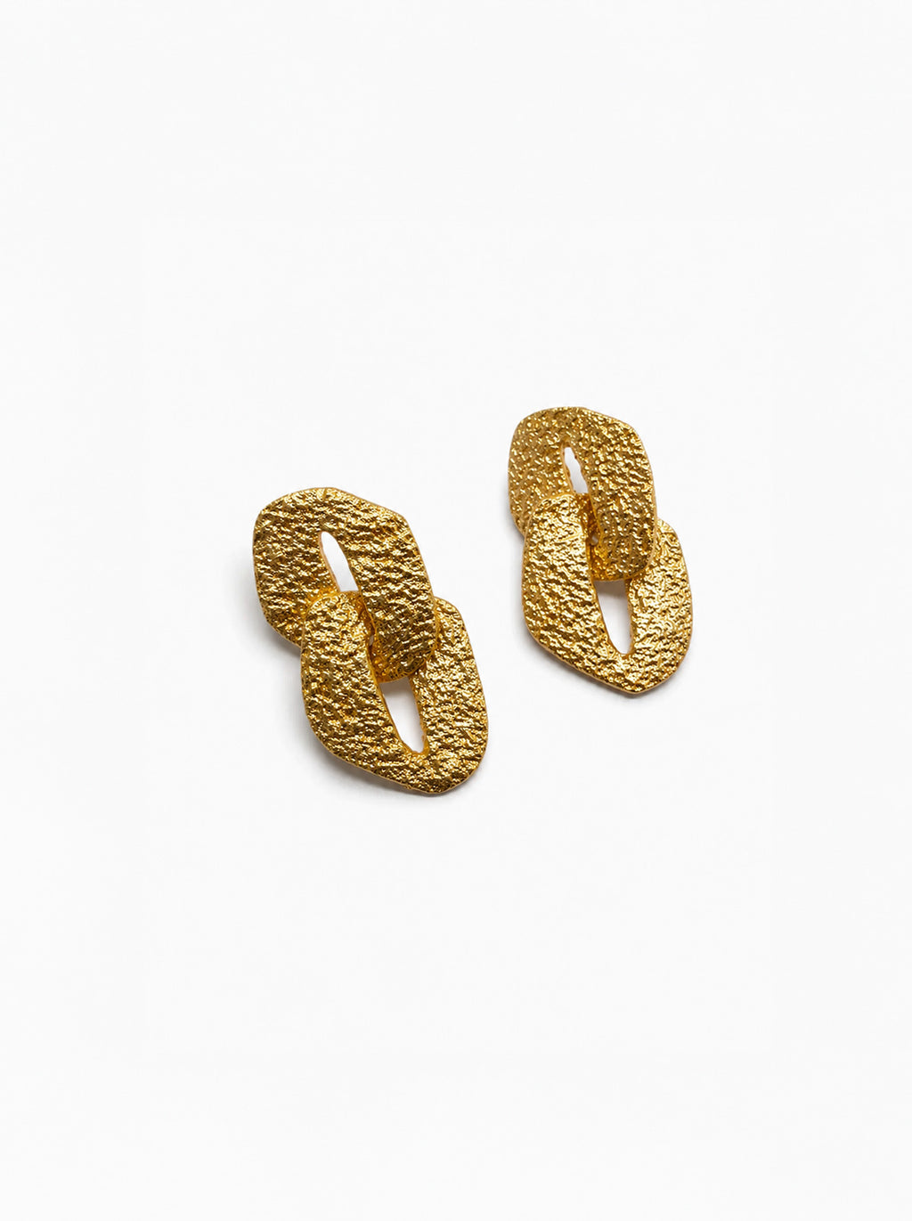 Pendientes cadena dorados