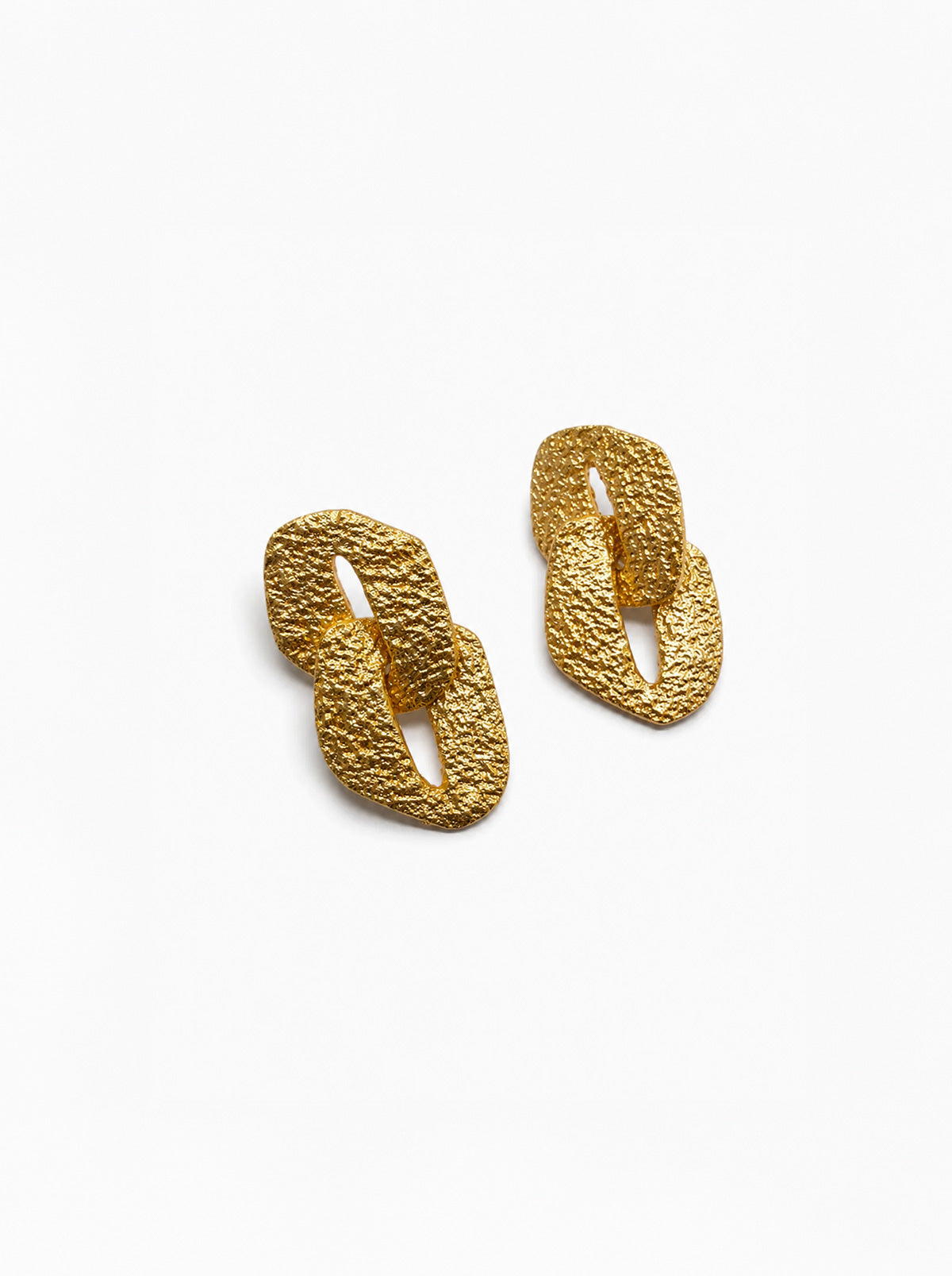 Pendientes cadena dorados