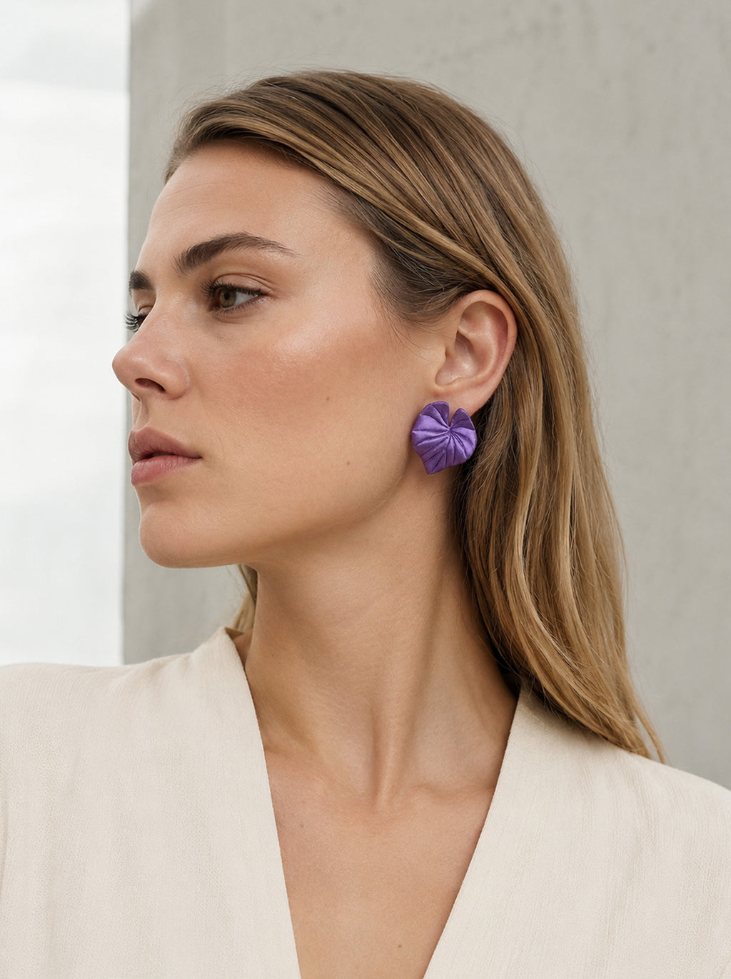 Pendientes Cedro morados
