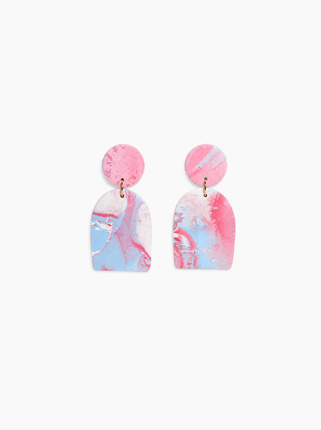Pendientes marmolados