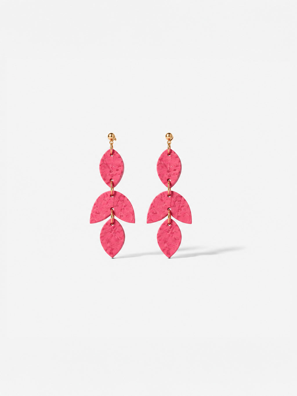 Pendientes rosas colgantes