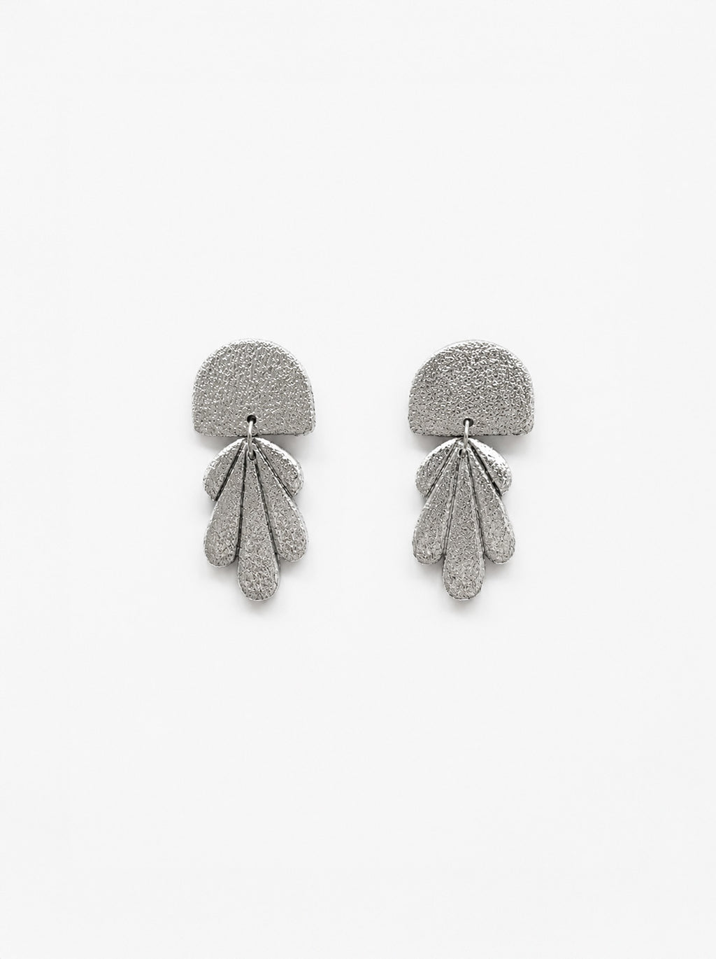 Pendientes plateados fiesta