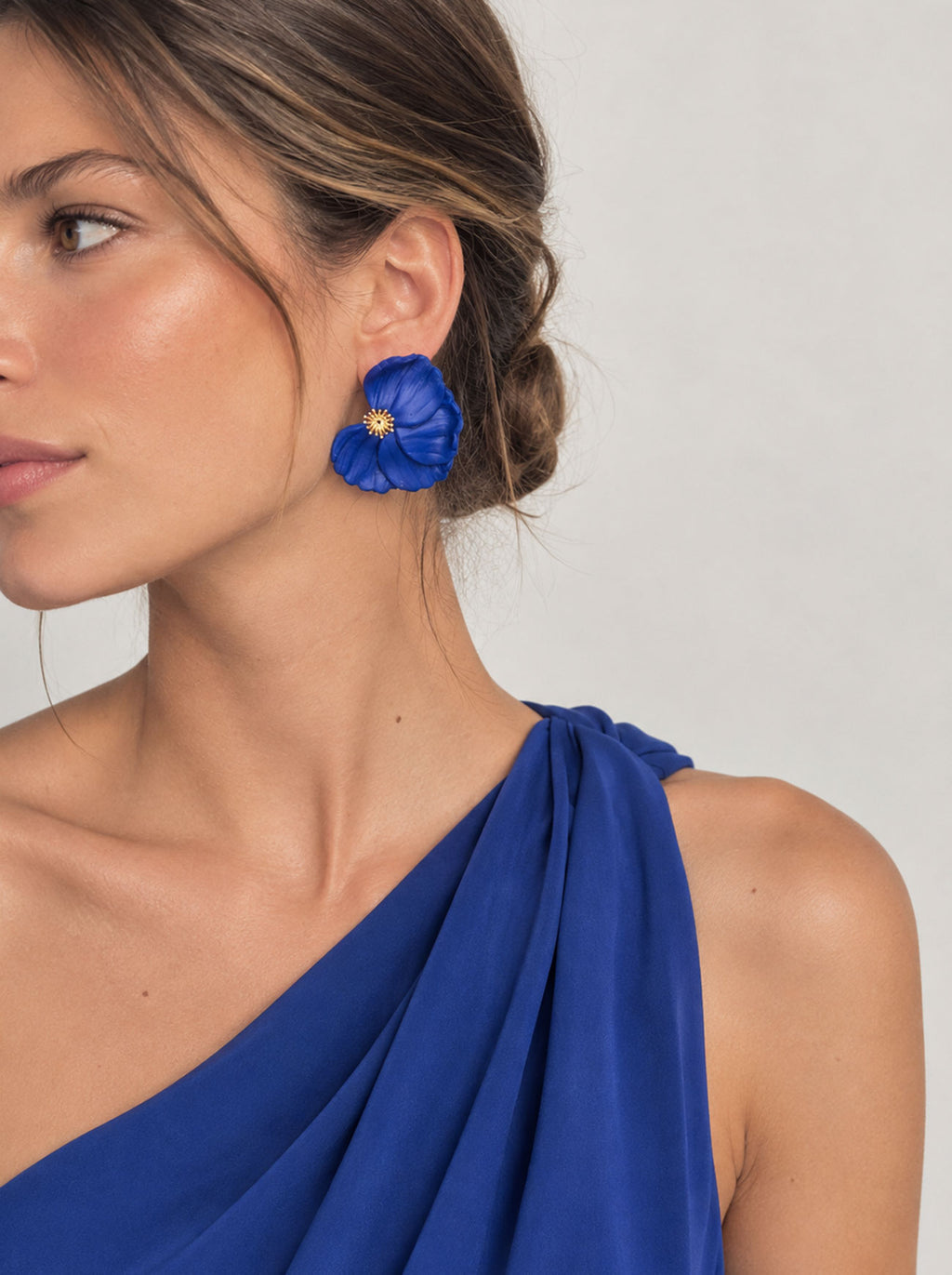 Pendientes abanico flor