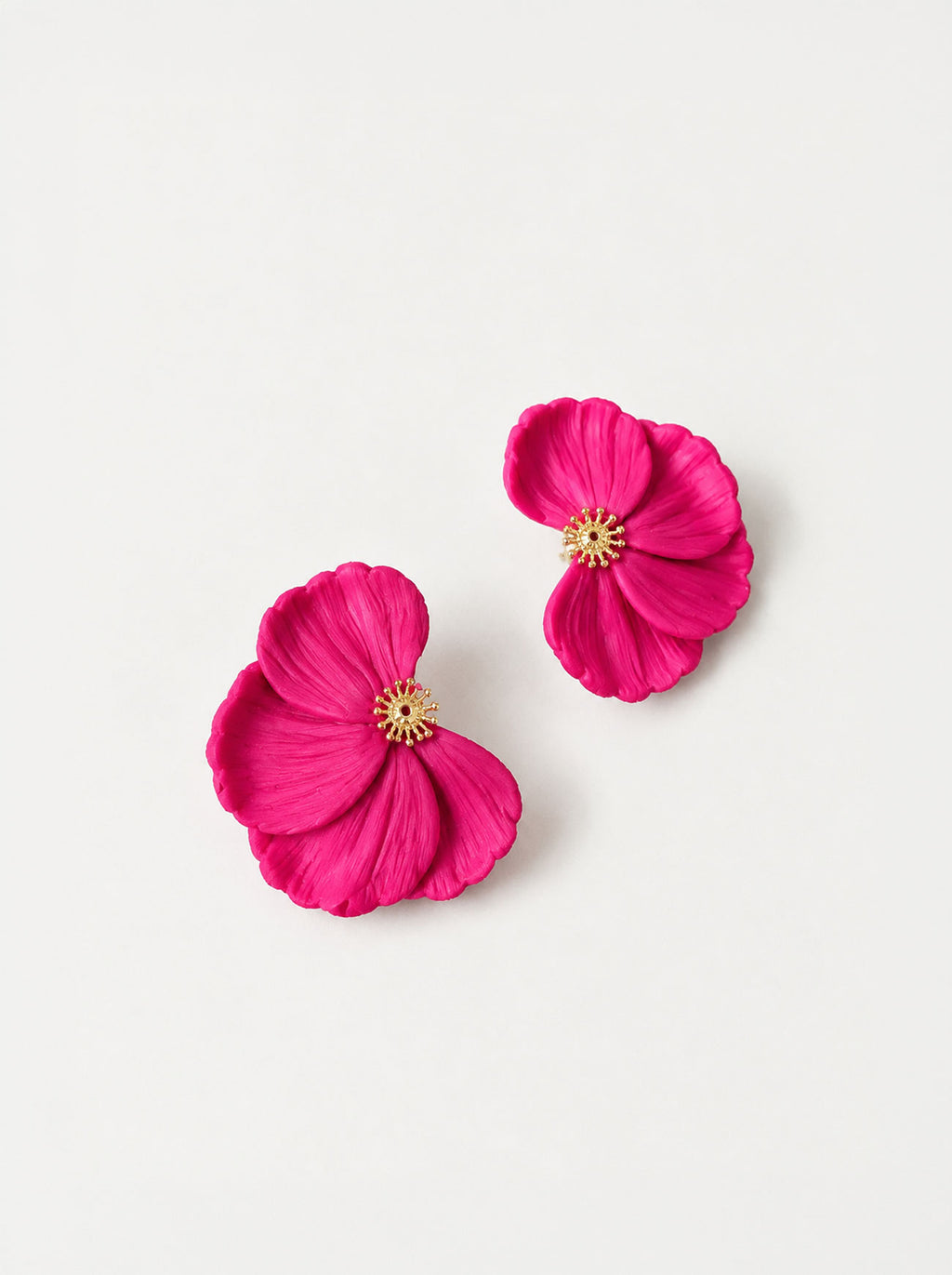 Pendientes abanico flor
