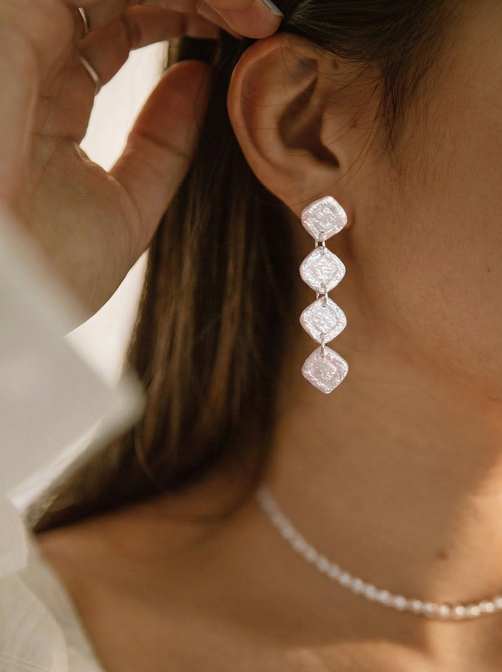 Pendientes largos fiesta brillantes