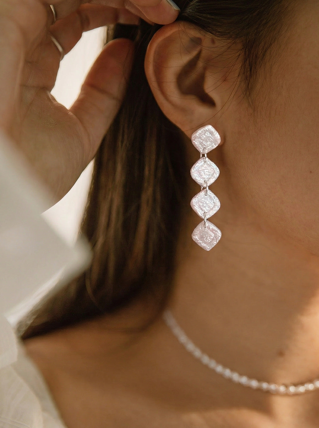 Pendientes largos fiesta brillantes